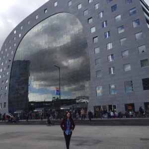 Destino de hoje: a holandes-O Markthal ou Market Hall a Rotterdam - 