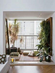 Espaço Zen e para retiro na varanda