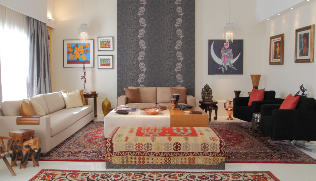 sala com os princípios de Feng Shui